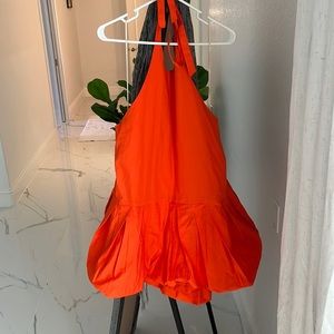 Free People Backless Dress with poofy bottom